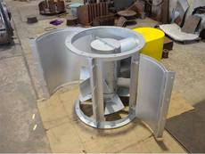 Vane Axial Fan with Clam Shell Housing for Ceramic Industry